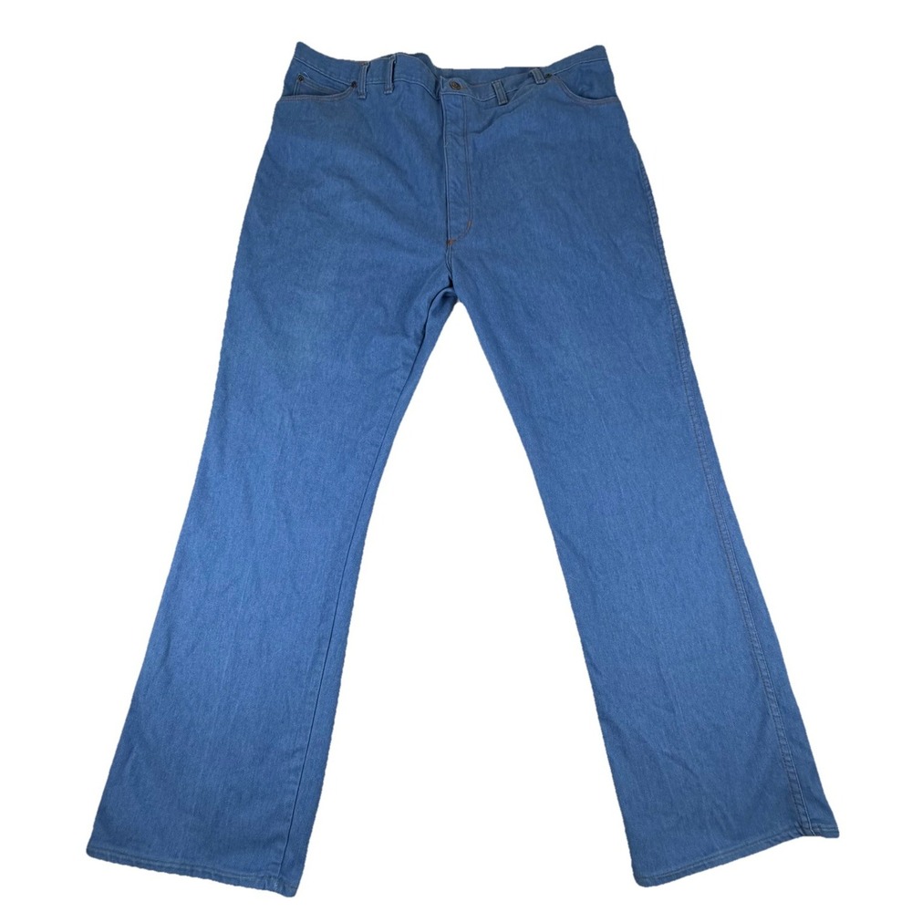 Vintage Stedgefield Jeans Men's 48x34‎ USA Made Light Wash Blue Straight Leg 90s